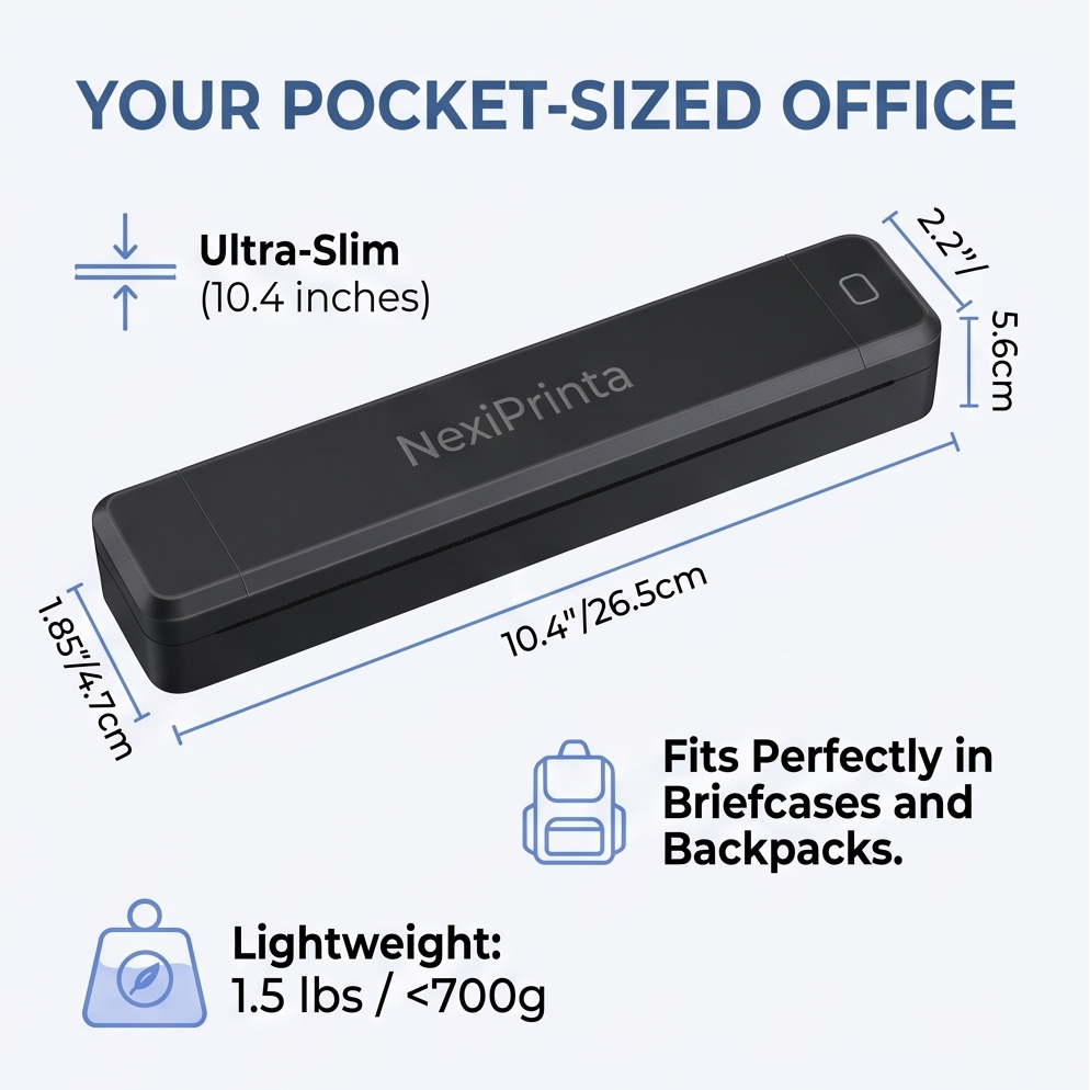 NexiPrinta™ Wireless Inkless A4 Printer